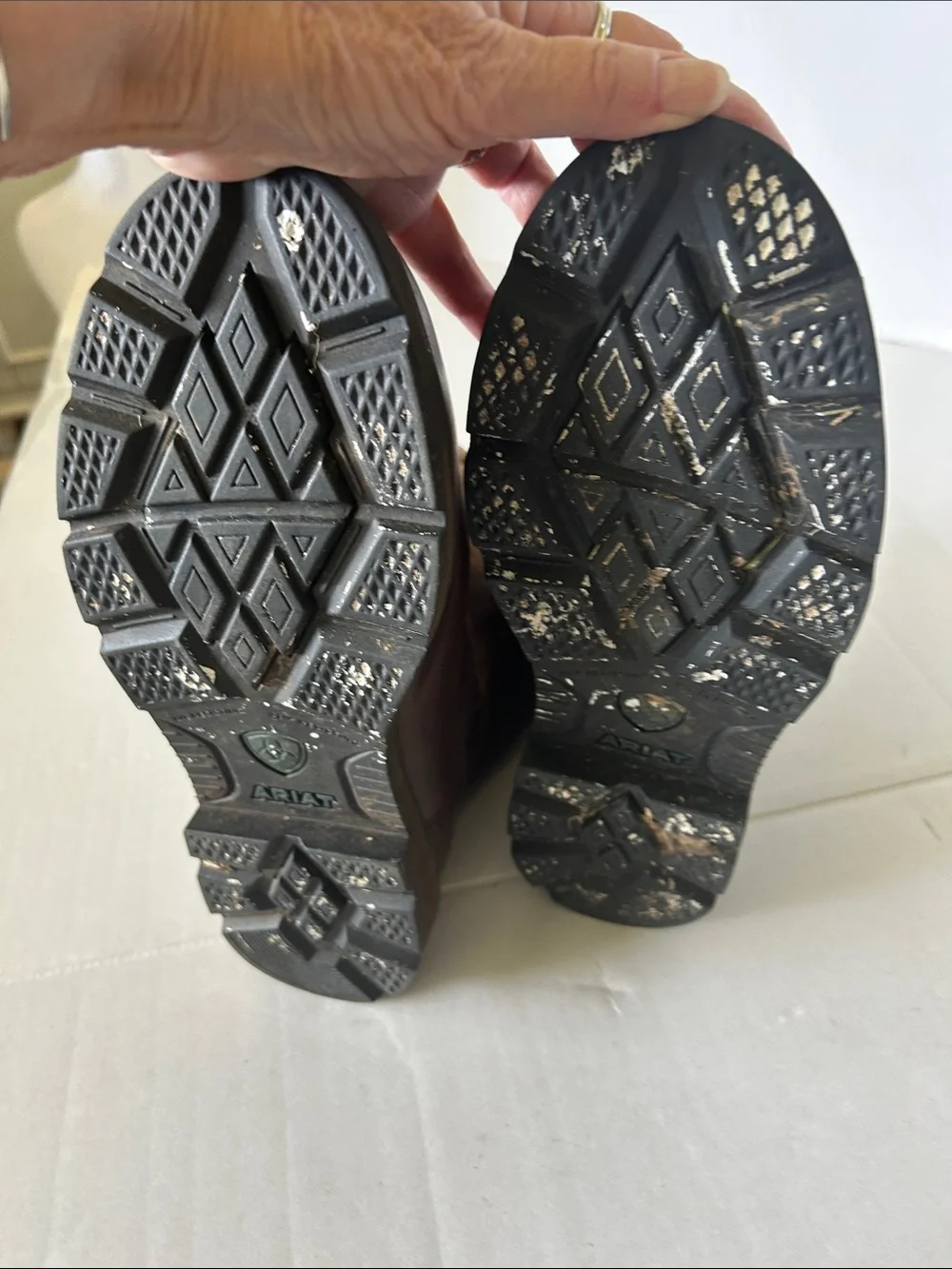 ARIAT GROUNDBREAKING STEEL TOE PULL-ON WORK BOOTS SIZE 8.5 EE